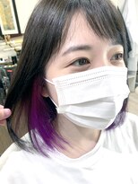 デザイナーズ ファクトリー(Designer's Factory)&nbsp;インナーカラー パープル/紫/赤紫 ミディアムヘア