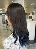 グラデーションブルー☆インディゴ(^^)