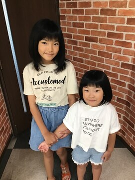 フープ(hoop) 姉妹でカット