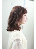 30代40代50代　大人可愛い小顔ミディアムボブレイヤー恵比寿