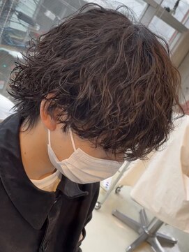 フィフス 栄(fifth) 波巻きスパイラルパーマメンズマッシュツーブロックメンズパーマ