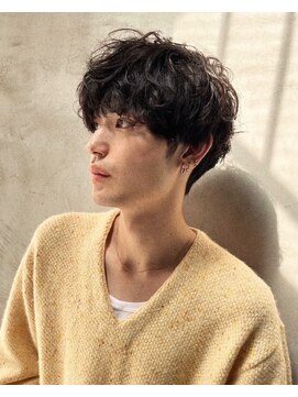ベル 表参道Terrace(Belle) 短すぎる要が苦手な男性のショート！刈り上げないマッシュパーマ