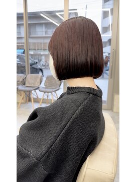 サンド 鹿児島中央(sand) ボブ　フルバング　ハッシュカット　イメチェン　似合わせカット