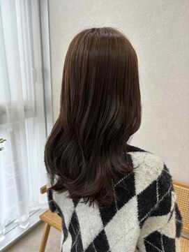 デューヘアー(due hair) 赤みを抑えたトーンアップ　透明感カラー