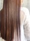アイシー ヘアーメイク(ic hair make)の写真/【◎髪質改善】髪へのダメージを極限に抑えるため厳選したケアストレート☆しっとり毛先まで潤う質感に♪