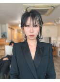 Hair by ryu 【ホワイト　セクションカラー　ウルフカット】