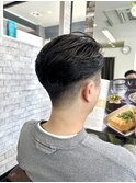 ツーブロマッシュフェードカットU24ツイスパフェザーパーマ