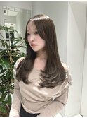 レイヤーカット/オリーブグレージュ/イメチェンヘアスタイル