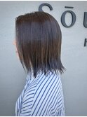 ミディアム×グレージュ
