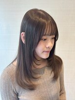 カルディアルッソ(CARDIA LUSSO)&nbsp;ソフトシャギー/レイヤー/ワンカール/カーキグレージュ