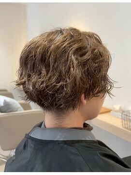 ルーチェココ ブラン(Lu'ce coco blanc) サーフカールウェットマッシュショート