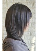 30代40代50代×ミディアムローレイヤー×スライシングカラー