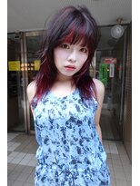 ネルケ 立川(nelke)&nbsp;デザインカラーシャドウルーツカラー裾カラーレイヤーカット