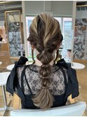 編みおろしヘアセット