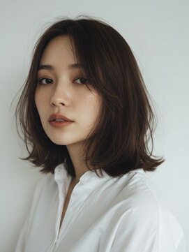 ハート 新子安店(HEART) 着物ヘア/ダークアッシュ/ミディアムレイヤーカット/新子安