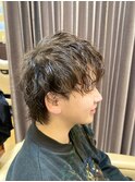 メンズショートウルフ/メンズスパイラルパーマ