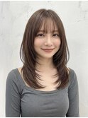 レイヤーカット/透明感カラー/髪質改善トリートメント._.