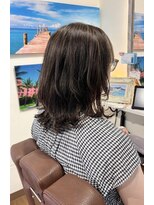 ボニークチュールドットエス(.S) ミディアムレイヤー/白髪ぼかしハイライト/◎30代◎40代◎50代