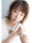 letter ~外ハネボブ&シルキーベージュ~