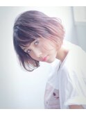 グラデーションカラーボブ インナーカラー 恵比寿