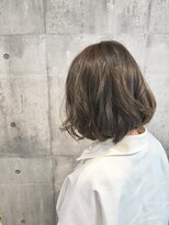 モードケイズ 西宮(MODE K's)&nbsp;透明感グレージュ/斜めバング/アシンメトリー/伸ばしかけ/大人