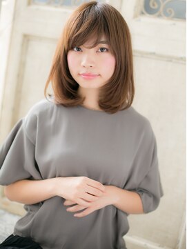 ブルー(BLUE) *CUORE水戸*…ニュアンスカラー大人可愛いワンカールセミディb