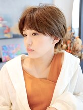 エムスラッシュ アヴェダ 自由が丘(M.SLASH AVEDA) マッシュショート/大人ショート/ベージュカラー/似合わせカット!