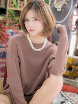 カバーヘア イヴ 戸頭店(COVER HAIR EVE)&nbsp;インナーハイライト外国人風ミディアムボブc5戸頭20代30代40代