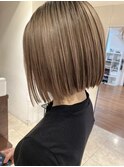 人気のミニボブ×くすみベージュでお洒落に★中村大輔