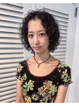 レコ 渋谷(LECO) くるくるアフロ風ハードパーマ