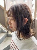 ミディアムボブ×マットカラー