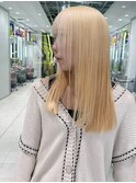 ブロンド/抜きっぱなし/ケアブリーチ/ホワイトブロンド