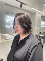 ファイブバイジエクト 堀江(FIVE by The Ect) インナーカラー　イヤリングカラー　インナーピンク　アッシュ