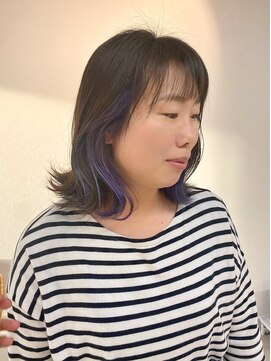 トト 船橋店(toto.) 黒髪/グレーベージュ/レイヤーロング/前髪パーマ[西船橋/津田沼]