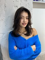 ブレンド 渋谷(BLend)&nbsp;グレージュマチルダボブインナーグレージュ 前髪