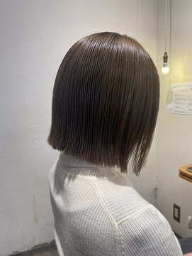 ヘアードレッシングショップ サロ(Hair Dressing Shop Salo) ミニボブ×モカグレージュ#３０代#４０代#５０代