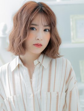 モッズヘア 越谷(mod's hair) ピンクベージュくせ毛風外ハネボブディTb6越谷20代30代40代