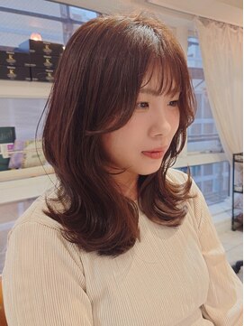 ラボヌールヘアーリアン 川越店(La Bonheur hair Lien) 韓国風/後れ毛/シースルーバング
