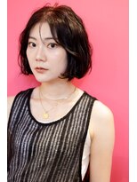 ドラマティックヘア(DRAMATIC HAIR)&nbsp;ワイン×切りっぱなしボブアレンジ