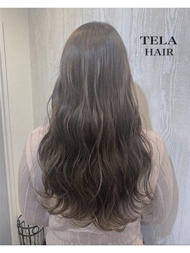 テーラヘアー 東金店(TELA HAIR) 波巻きエアリーウェーブ×ミルクティーアッシュ♪