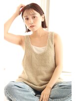 シロフ シンジュク(shirof shinjuku)&nbsp;シースルーバング/顎下ボブ/イルミナカラー