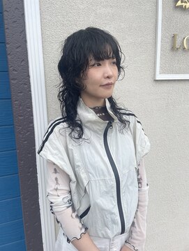 タタ(tata) パーマ、ロングウルフスタイル