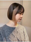 #ミニボブ#ぱつっとボブ#インナーカラー/岸本 理希
