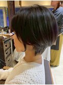 前下がりショート/ショートレイヤー