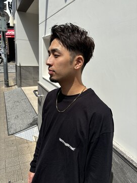 チュール(ture) アップバングショート【メンズ/パーマ/メンズカット/眉毛】