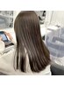 カット+ストレートパーマ＋ワンカラー+炭酸泉Spa【￥18700】