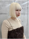ブロンド × ボブ