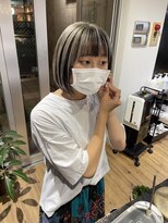 インナーカラー　デザインカラー　ケアブリーチ　ハイライト