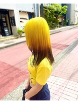 ミュー(Mu) デザインカラー　イエロー　ブラウン
