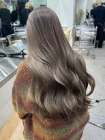 サンクマーケット 渋谷(cinq MARKET)&nbsp;渋谷ミルクティーベージュハイトーンカラーヘーゼルベージュ30代